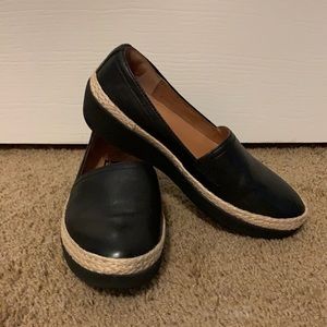 Fit flop women’s size 7 1/2 comfy black shoes